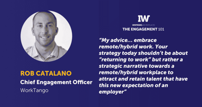 hybrid work - Rob Inspiring Workplace Quote