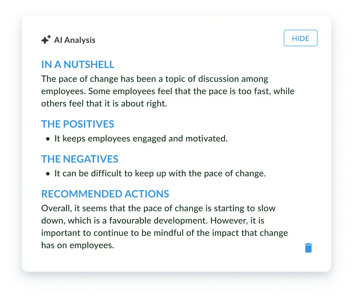 WorkTango AI Comment Summaries