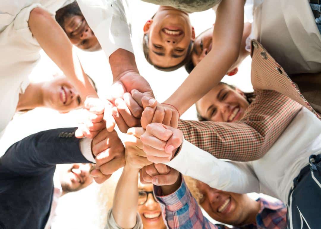 Work Friend Group Fewer Americans have work friends. Here's how co-workers can bond.