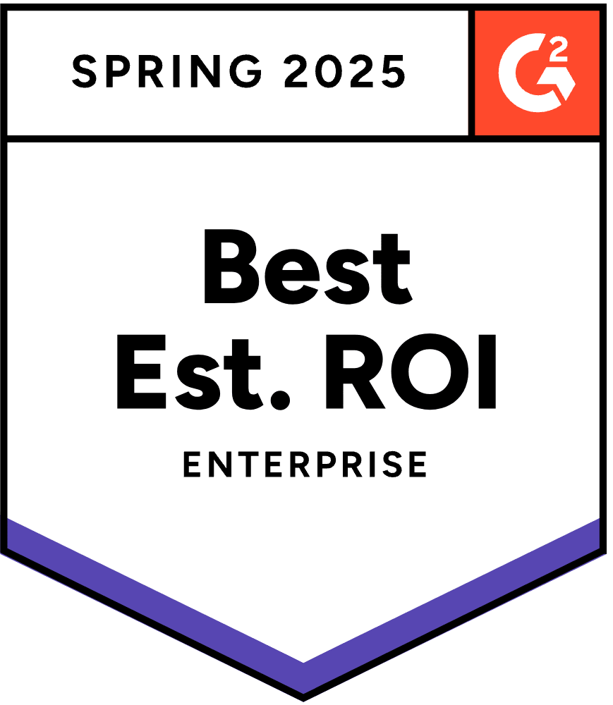 G2 Best Est. ROI - Spring 2025