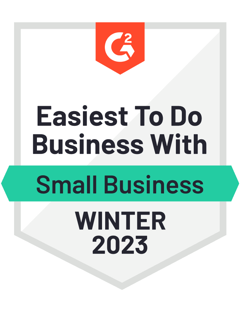 G2 Winter 2023 - Easiest to Do Business With Badge