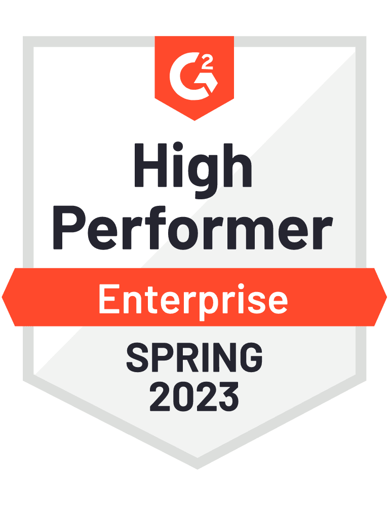 G2 Winter 2023 - High Performer Enterprise