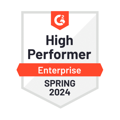 G2 High Performer, Enterprise - Spring 2024